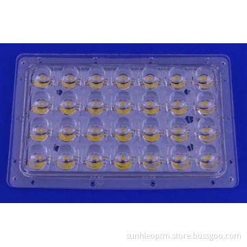 28W Bridgelux Led Lens Array For Street Lamp With PCB Holde